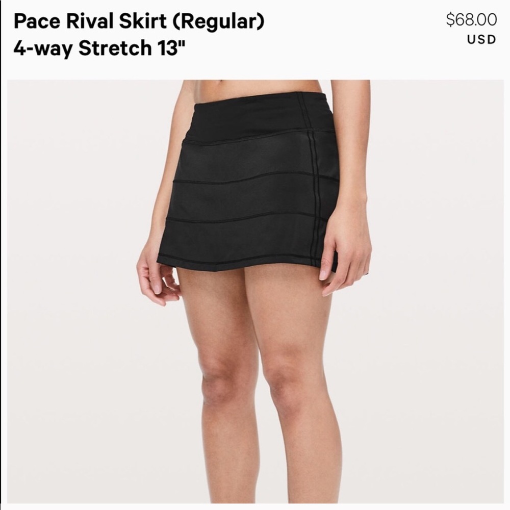 Lululemon Pace Rival Skort